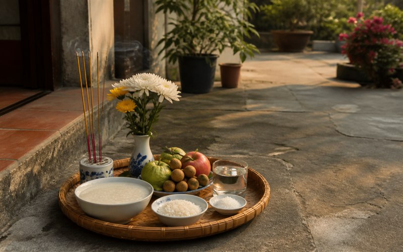 Mâm cúng chúng sinh Rằm tháng 7